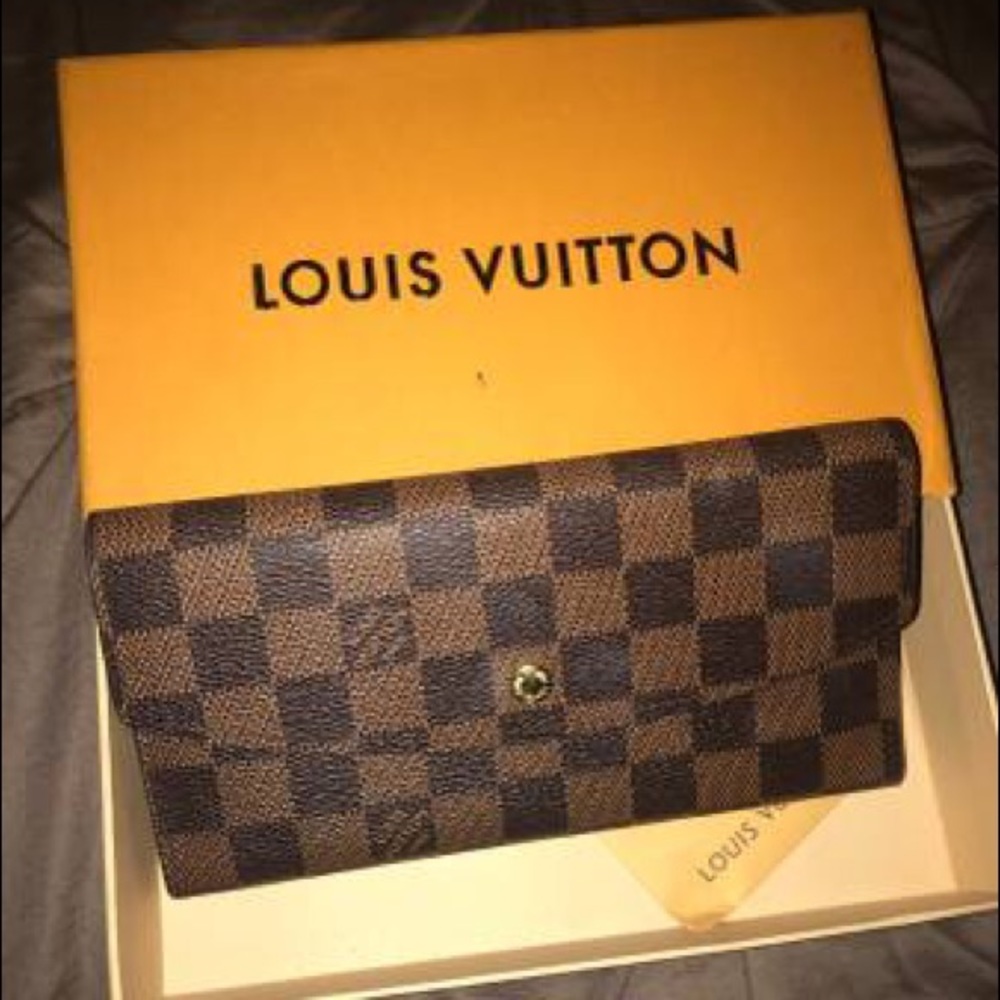Louis Vuitton Damier Ebene Canvas Wallet